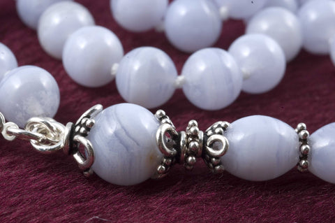 Blue Lace Agate Prayer Beads