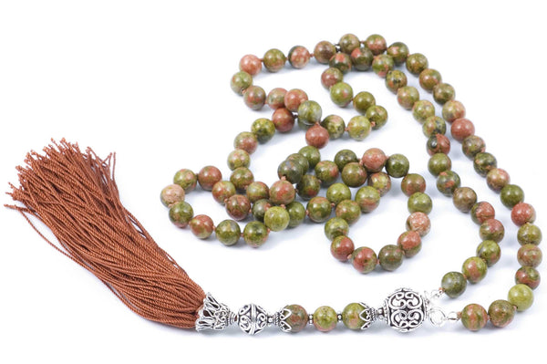 Green and Brown Unakite Prayer Beads