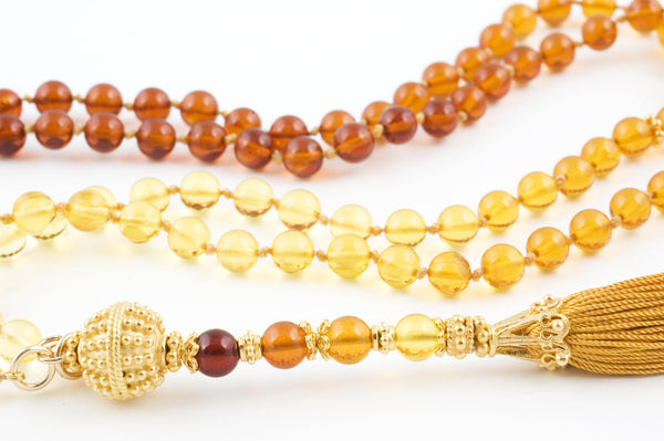 Amber Prayer Beads