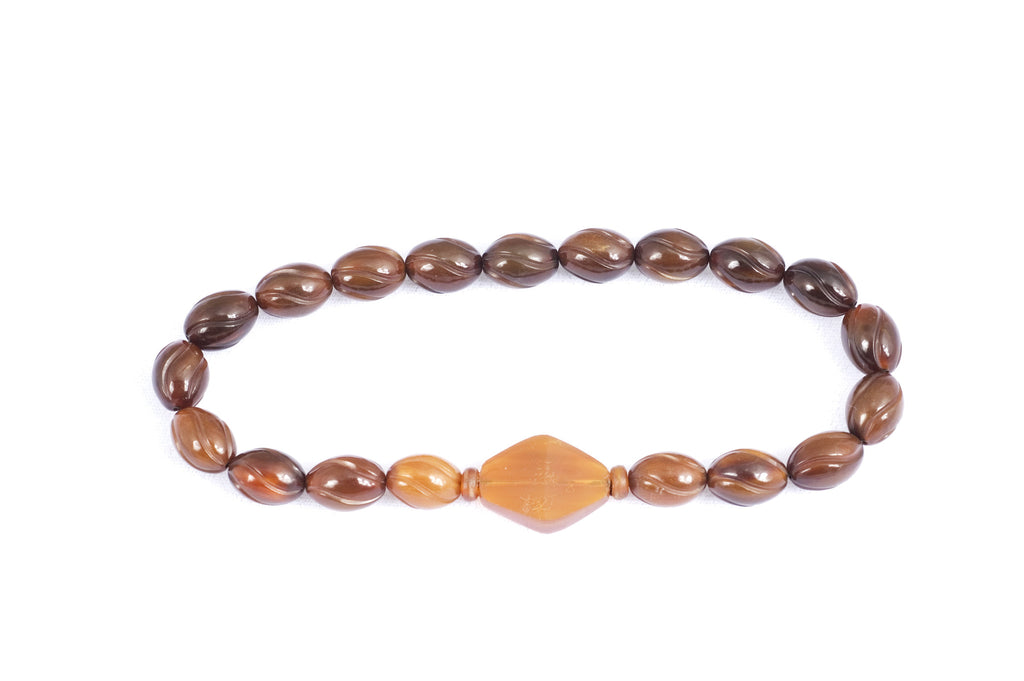 Golden Horn Prayer Beads