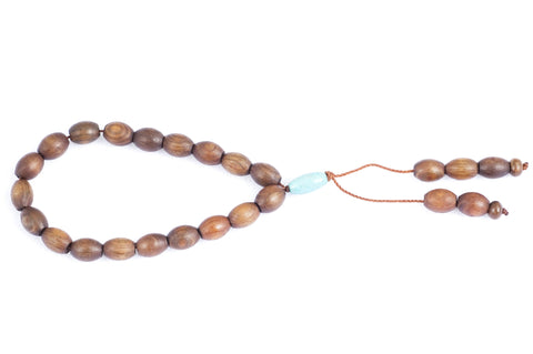 Mediterranean Buckthorn and Turquoise Prayer Beads