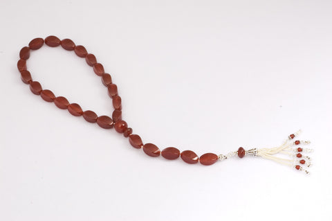 Red Agate Prayer Beads (19+5)