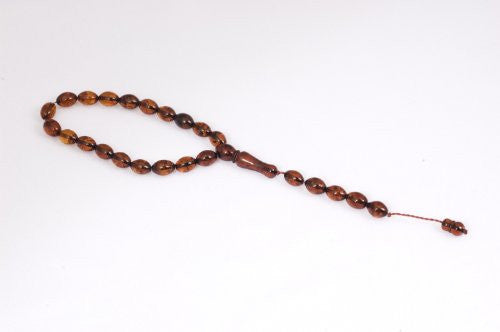 Cognac Baltic Amber Prayer Beads (19+5)