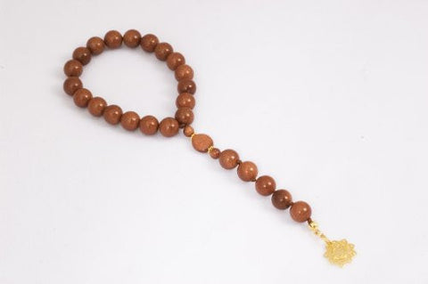 Brown Goldstone Prayer Beads (19+5)