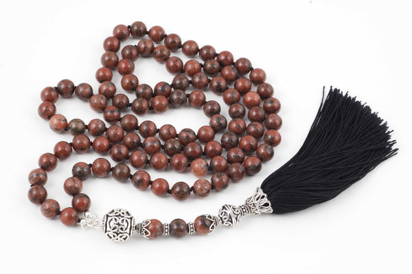 Red Sesame Jasper Prayer Beads