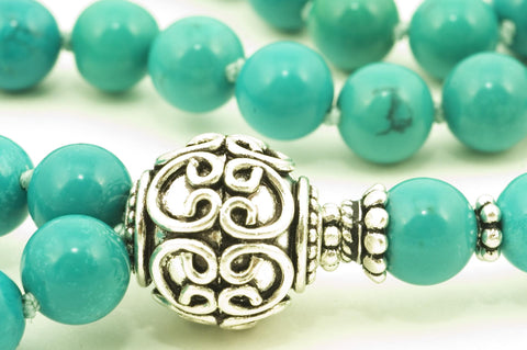 Chinese Turquoise Prayer Beads