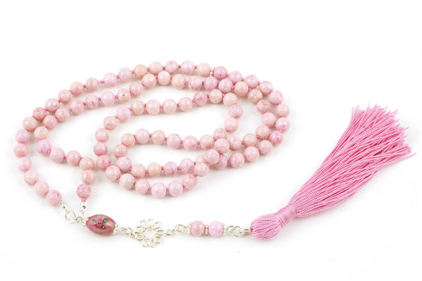Pink Riverstone Prayer Beads