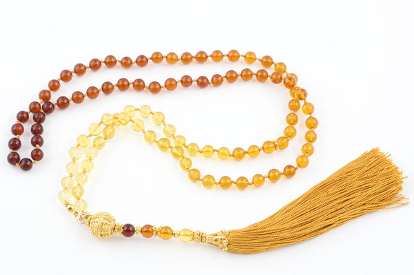 Amber Prayer Beads