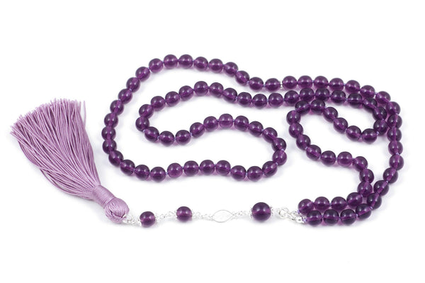 Amythest Glass Prayer Beads