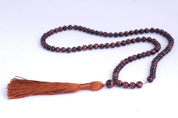 Red Tigereye Prayer Beads