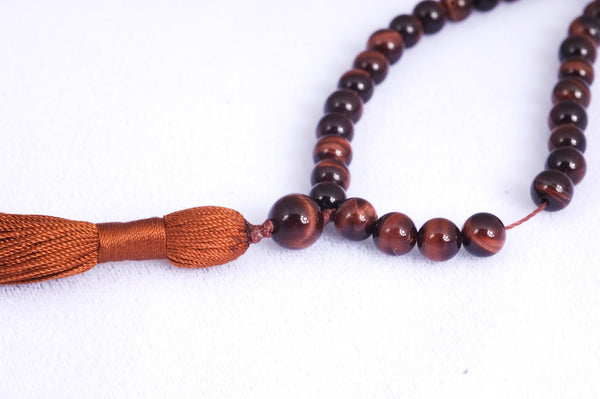 Red Tigereye Prayer Beads