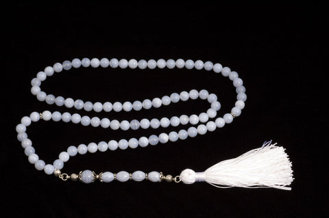 Blue Lace Agate Prayer Beads