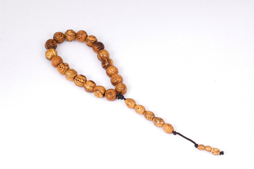 Bethlehem Olive Wood Prayer Beads (19+5)