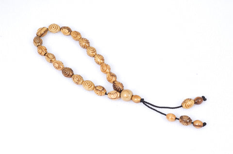 Bethlehem Olive Wood Prayer Beads (19+5)