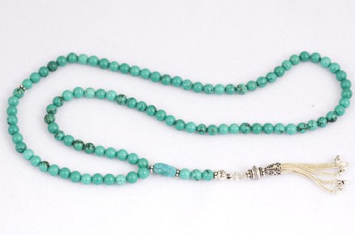 Turquoise Unknotted Prayer Beads