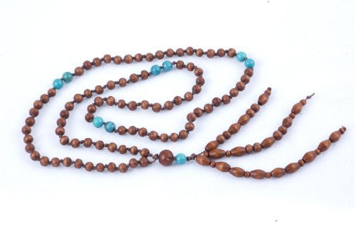 Wooden and Turquoise Prayer Beads